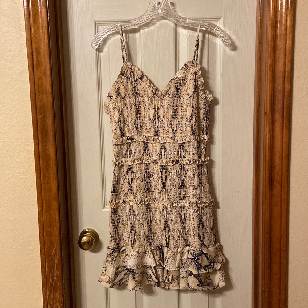 Boutique dress- snake print type material